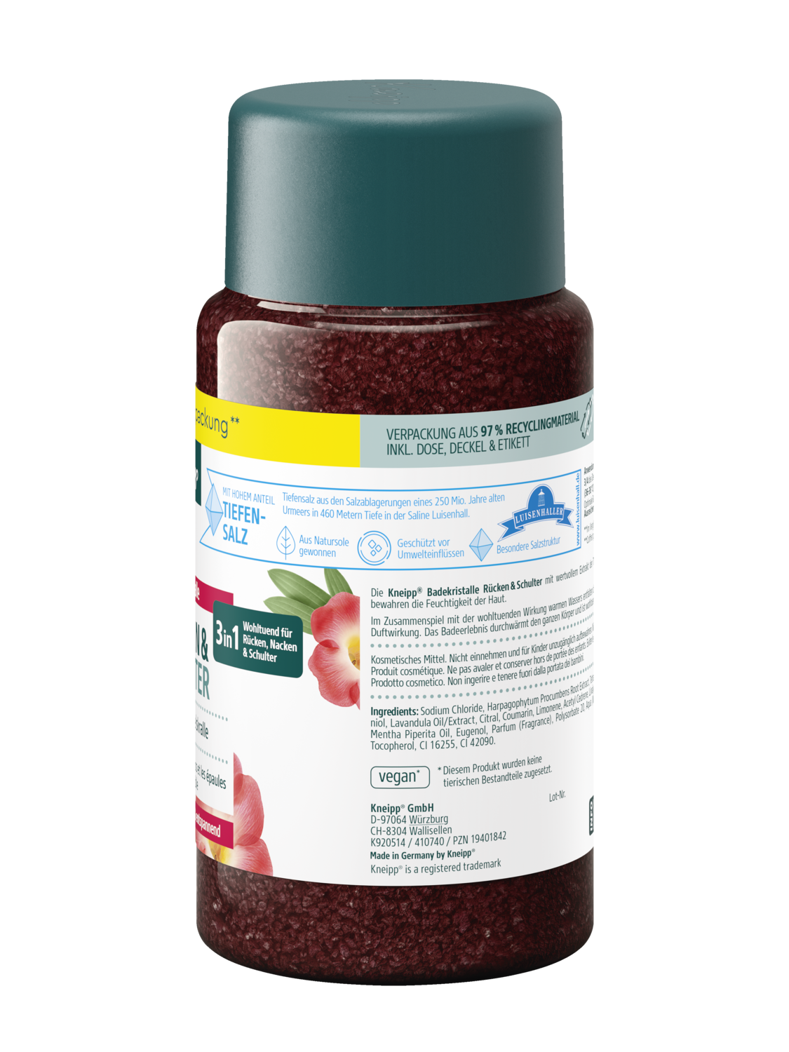 Badekristalle R&uuml;cken & Schulter - Rechte Ansicht