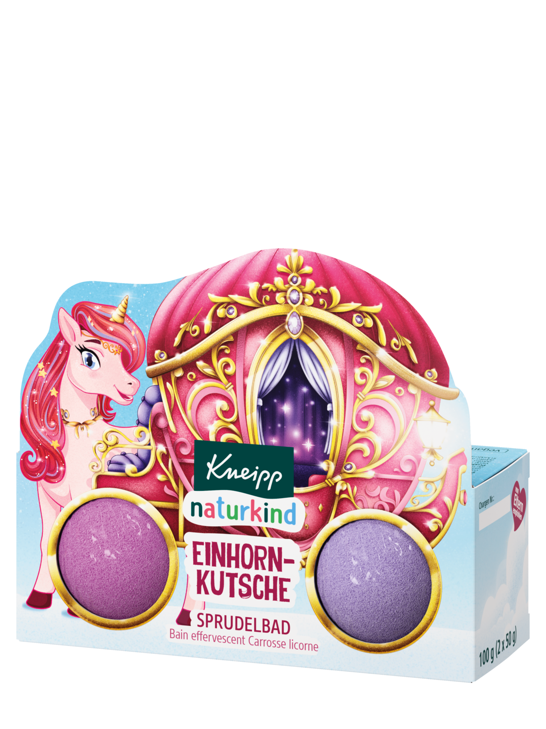 Naturkind Sprudelbad Einhorn-Kutsche - Vorderansicht
