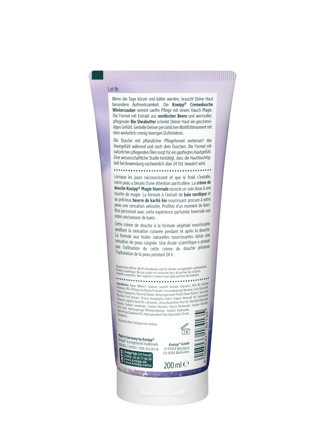 Cremedusche Winterzauber - R&uuml;ckansicht