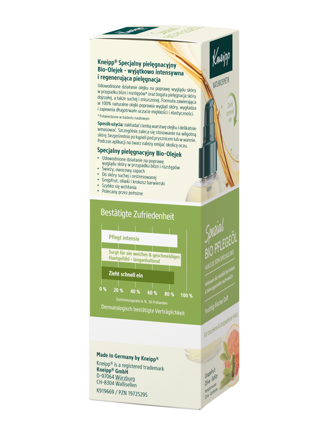 Spezial Bio Pflege&ouml;l - Rechte Ansicht