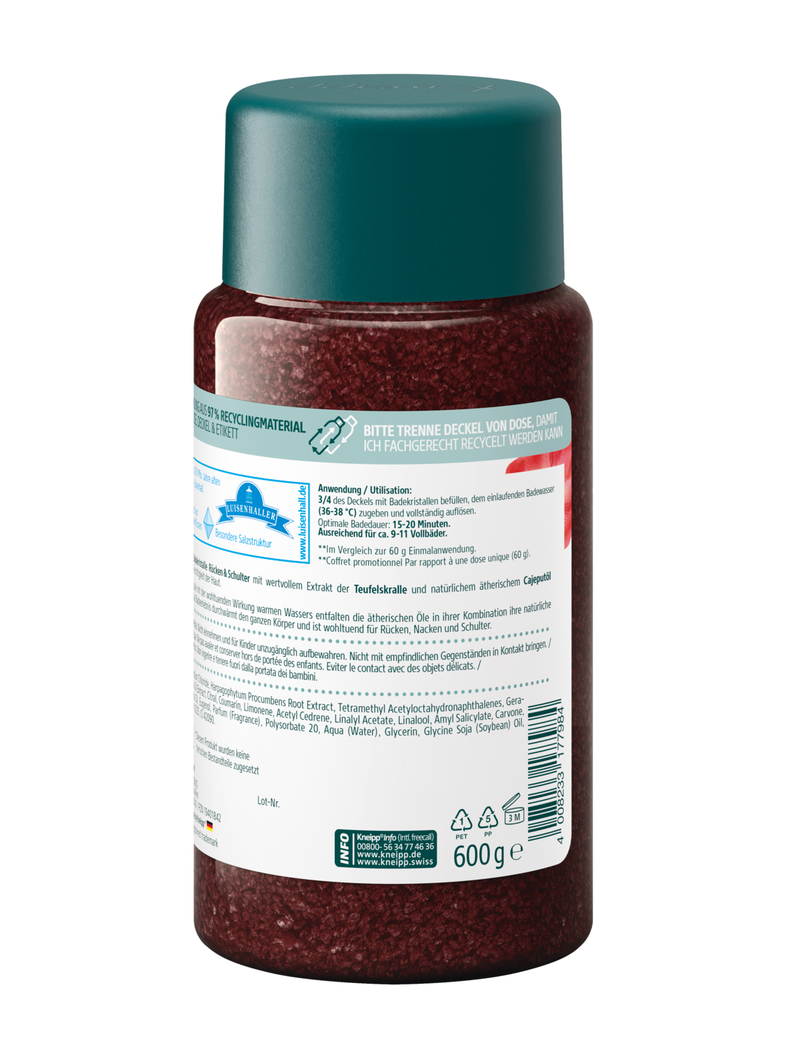 Badekristalle R&uuml;cken & Schulter - R&uuml;ckansicht