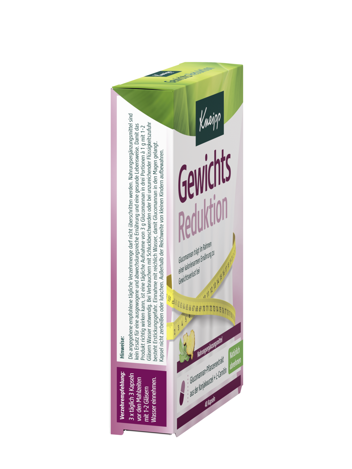 KNEIPP Gewichts Reduktion 400 Kapseln - Rechte Ansicht