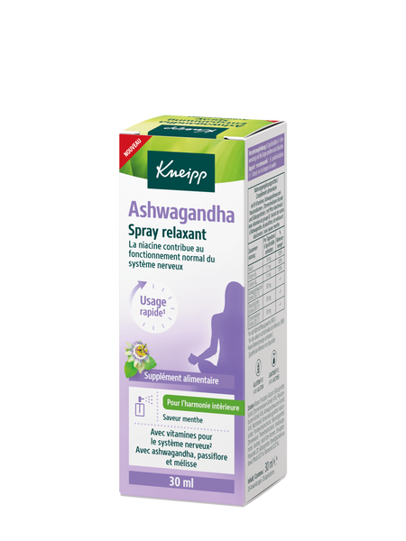Ashwagandha Entspannung Spray - Rückansicht