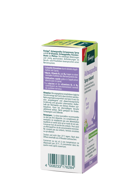 Ashwagandha Entspannung Spray - Linke Ansicht