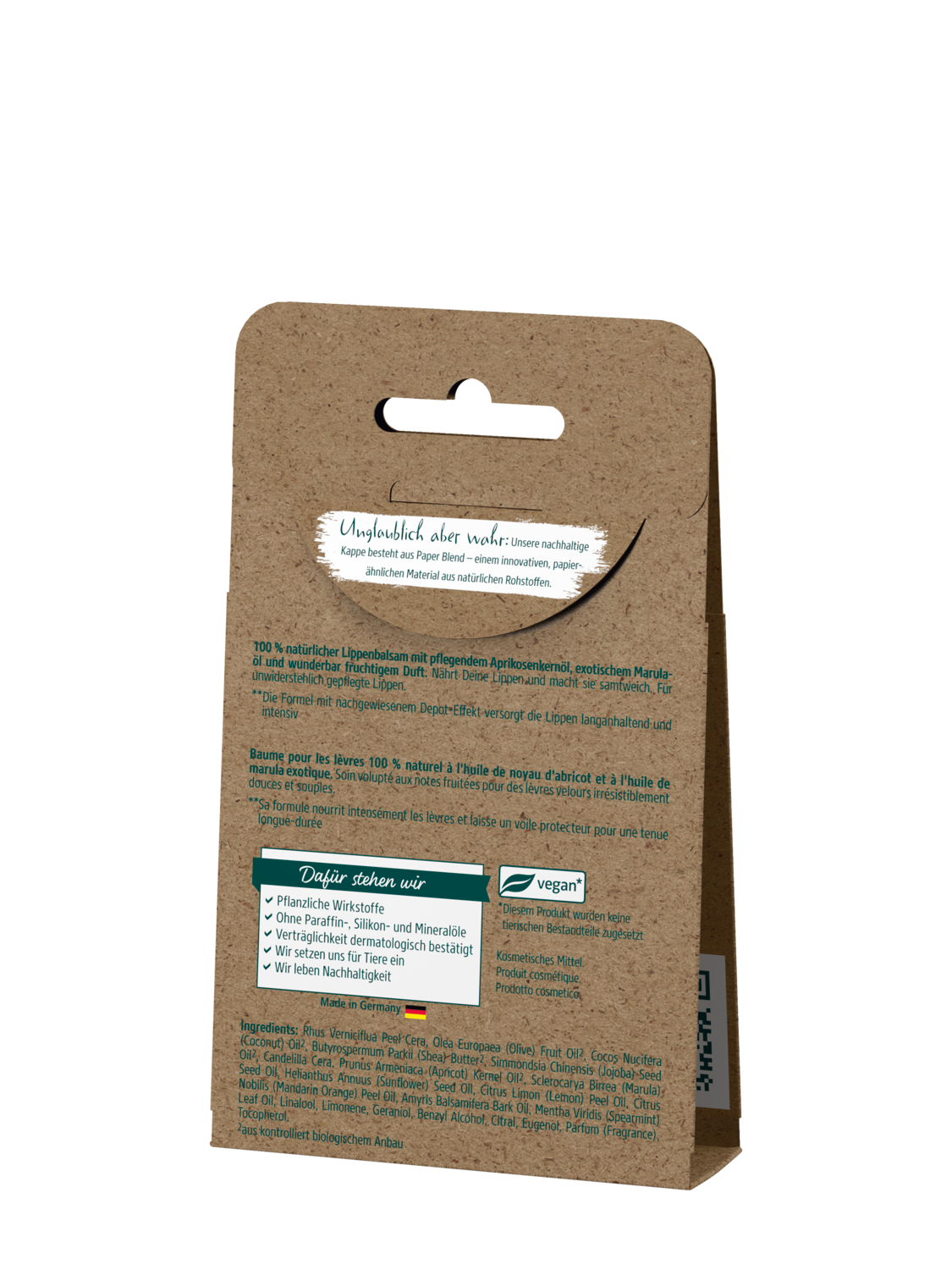 Lippenpflege Samtweich - R&uuml;ckansicht