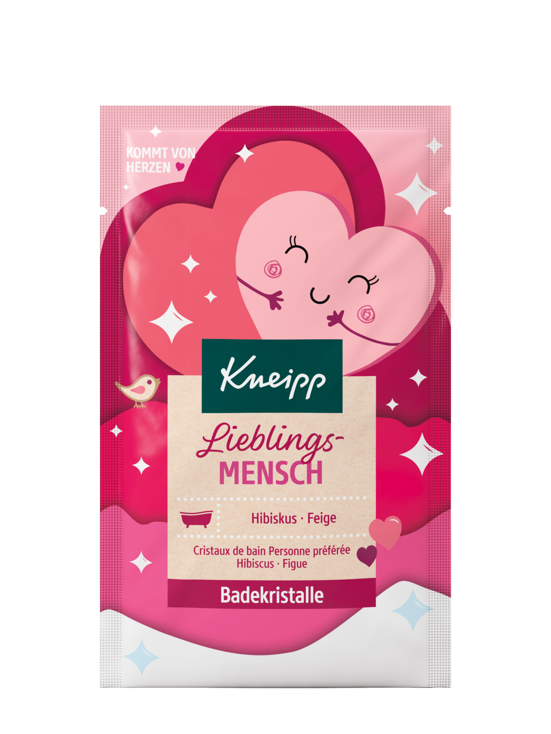 Badekristalle Lieblingsmensch - Vorderansicht