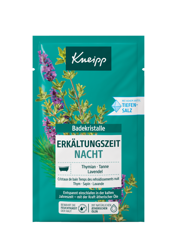 Badekristalle Erk&auml;ltungszeit Nacht