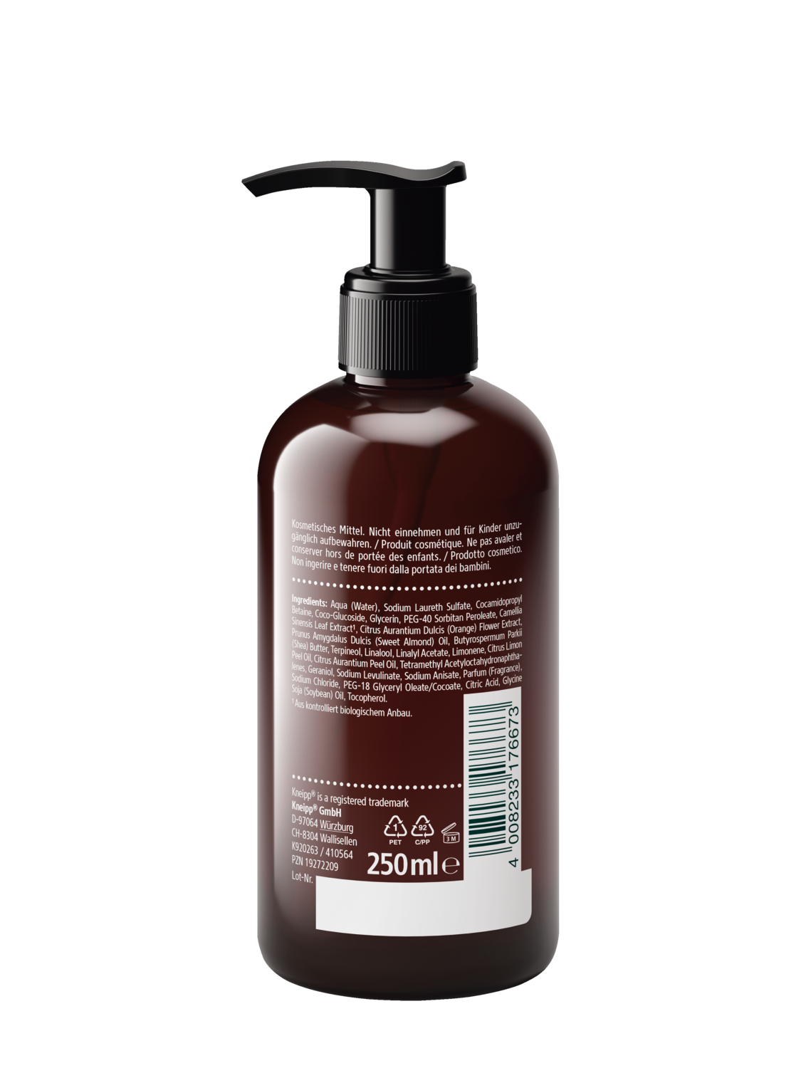 Milde Aroma-Pflegeseife Gr&uuml;ner Tee & Orangenbl&uuml;ten - Rechte Ansicht