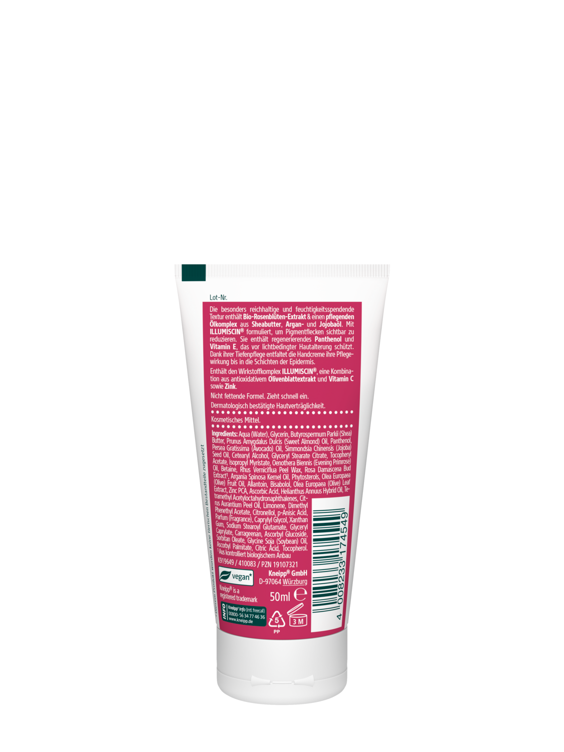 Gl&auml;ttende Handcreme - R&uuml;ckansicht