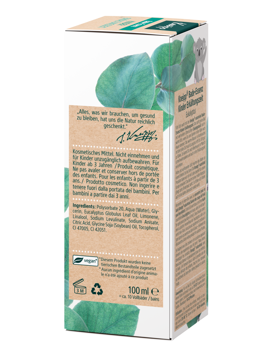 Naturkind Bade-Essenz Kinder Erk&auml;ltungszeit - Rechte Ansicht