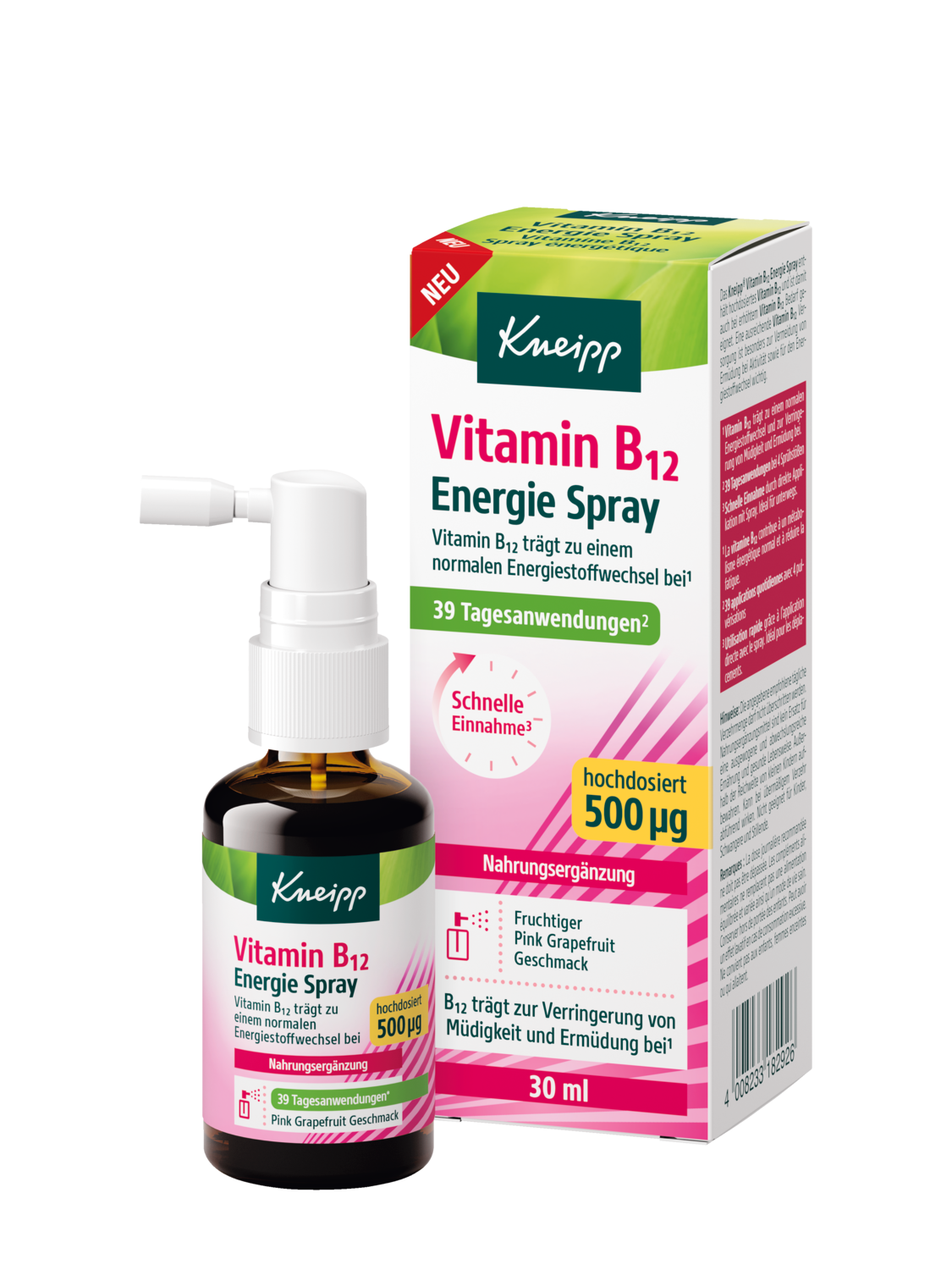 Vitamin B12 Energie Spray - Vorderansicht