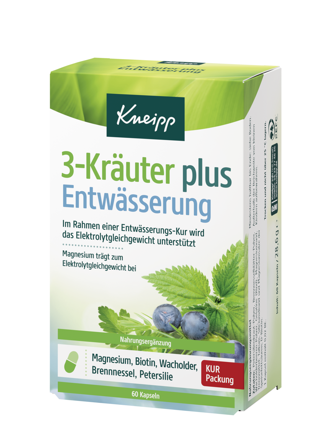 3-Kr&auml;uter plus Entw&auml;sserung - Vorderansicht