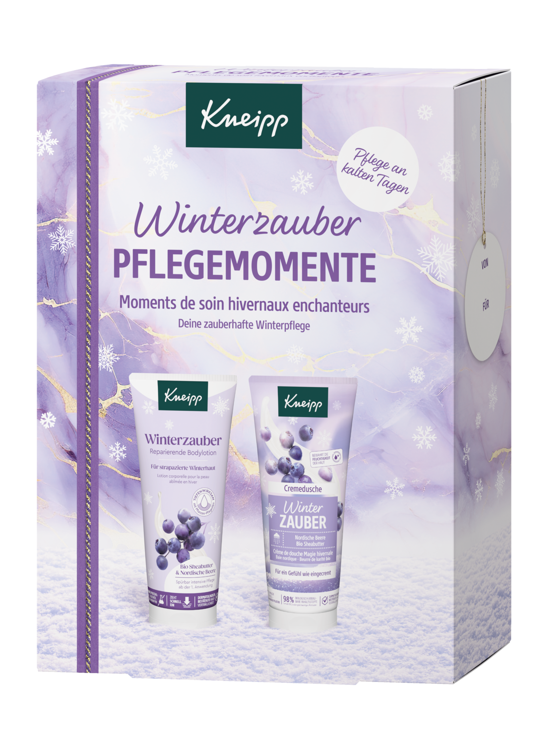 Geschenkset Winterzauber Pflegemomente - Vorderansicht