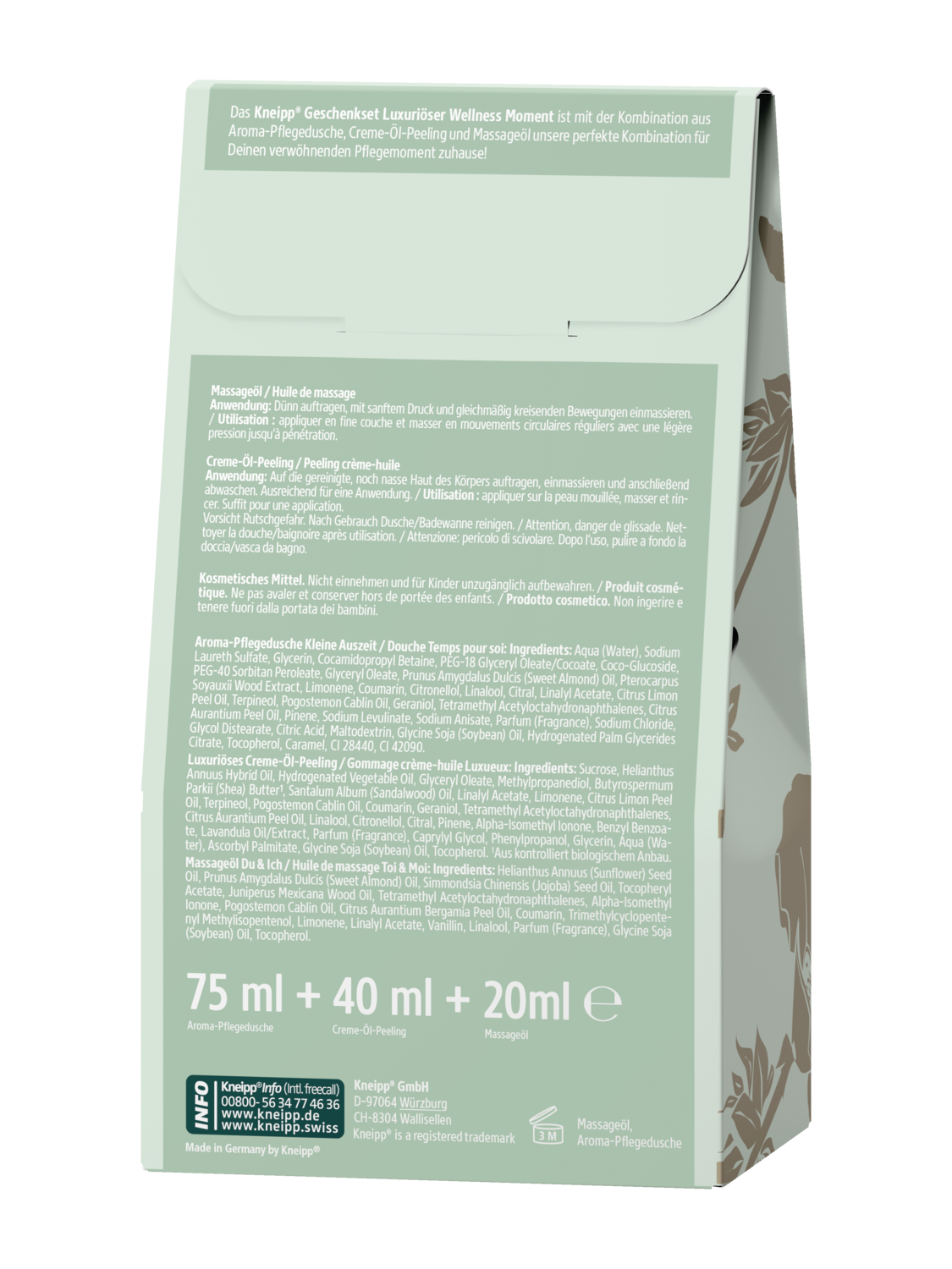 Geschenkset Luxuri&ouml;ser Wellness Moment - R&uuml;ckansicht