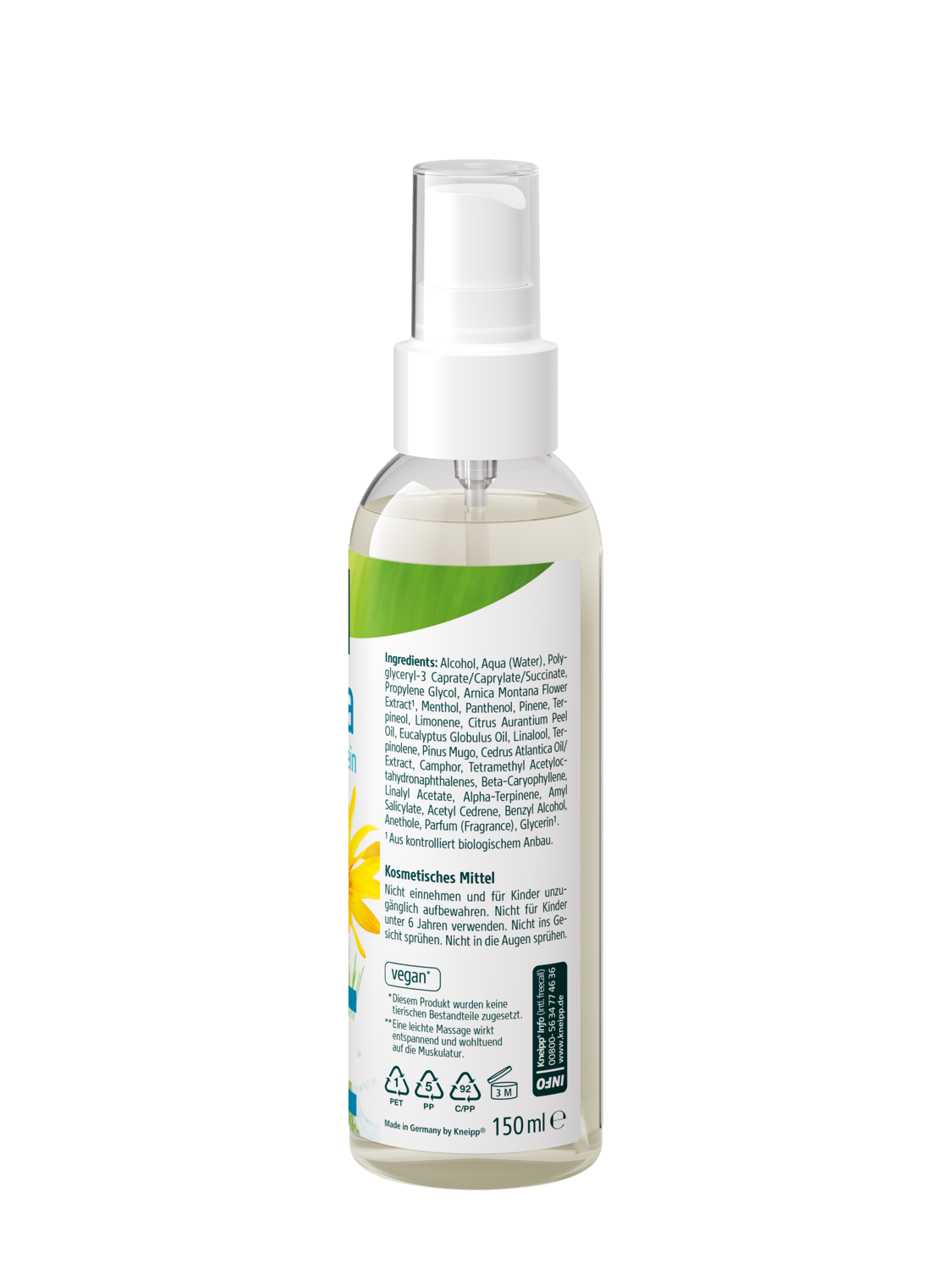 Arnika Franzbranntwein - R&uuml;ckansicht