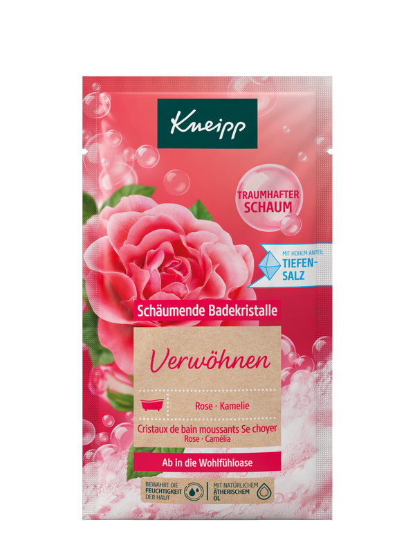 Schäumende Badekristalle Verwöhnen