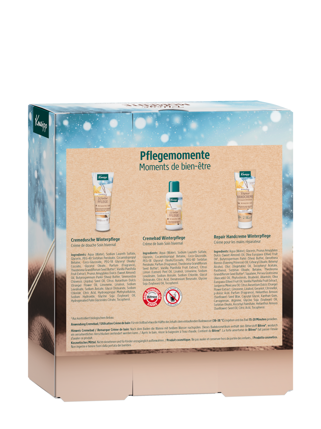 Geschenkpackung Pflegemomente - R&uuml;ckansicht