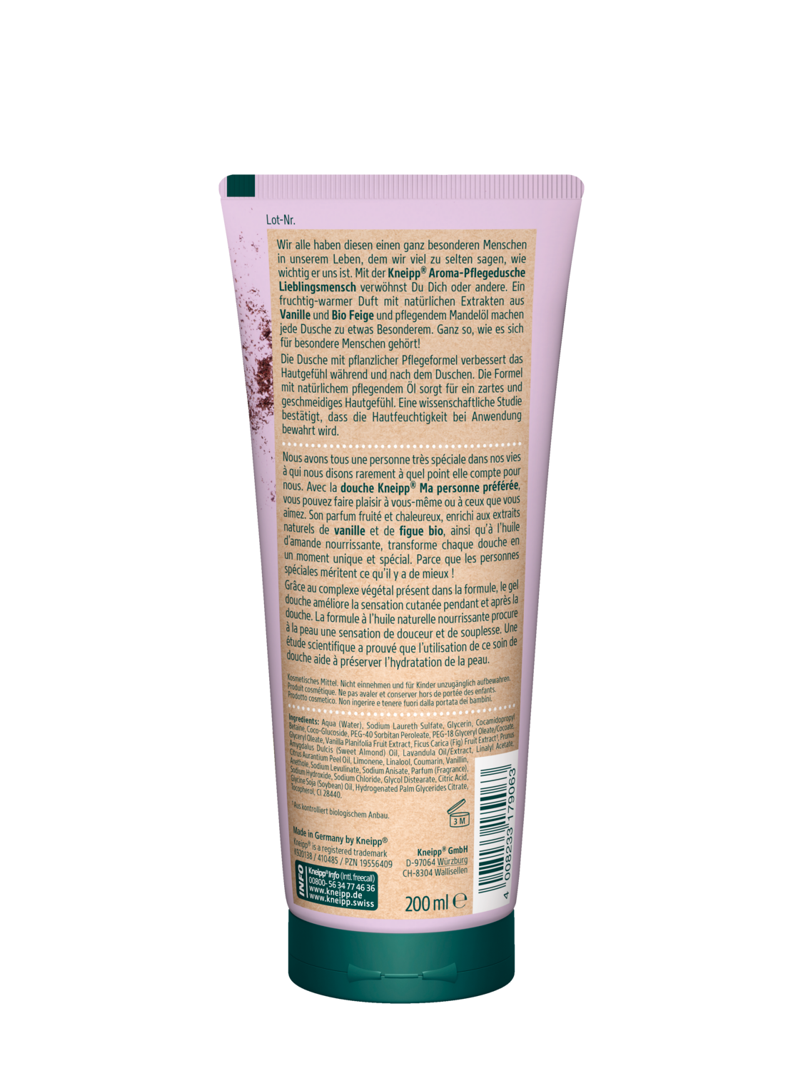Aroma-Pflegedusche Lieblingsmensch - R&uuml;ckansicht