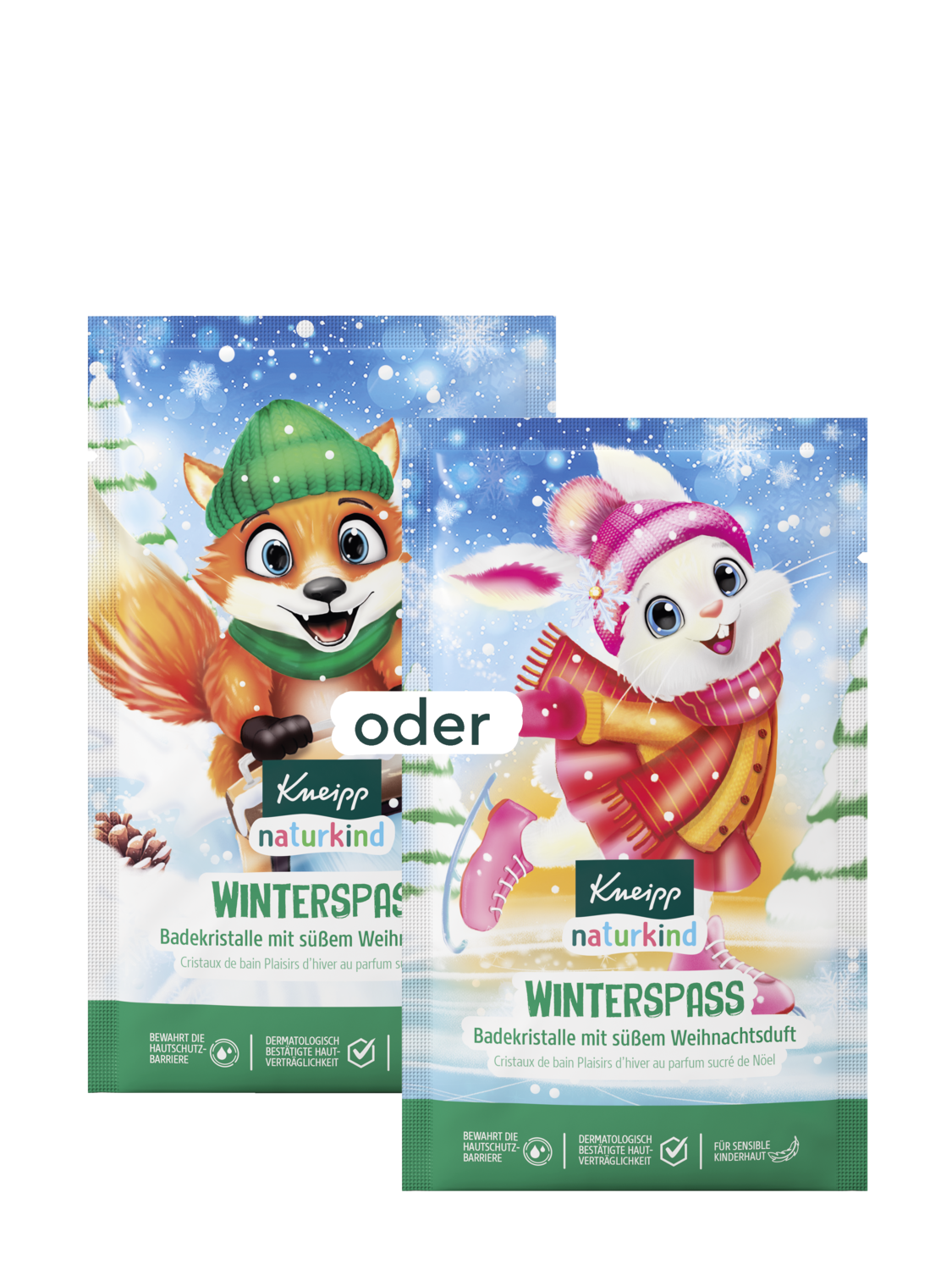 Naturkind Badekristalle Winterspa&szlig; - Vorderansicht