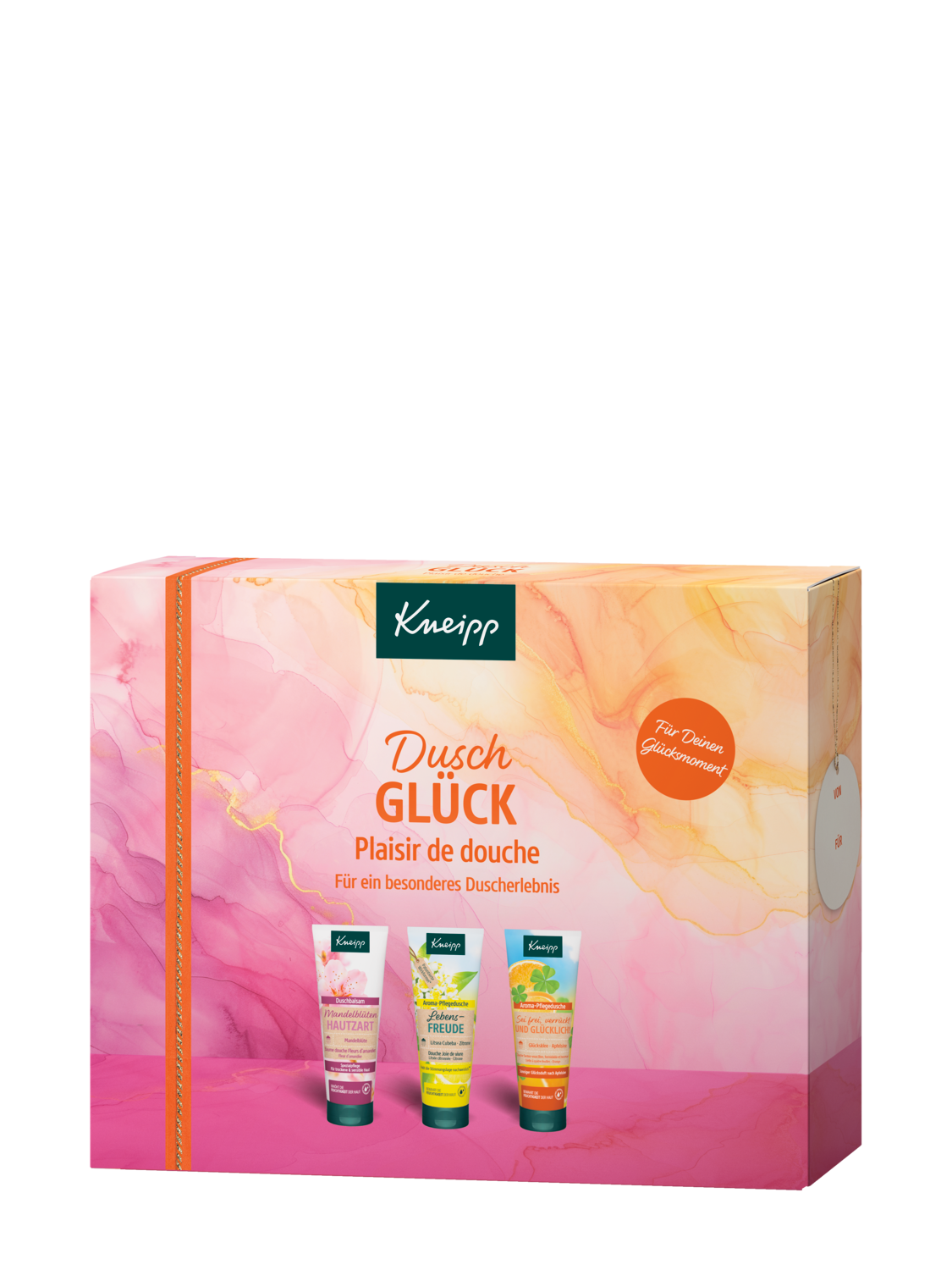 Geschenkpackung Duschgl&uuml;ck - Vorderansicht