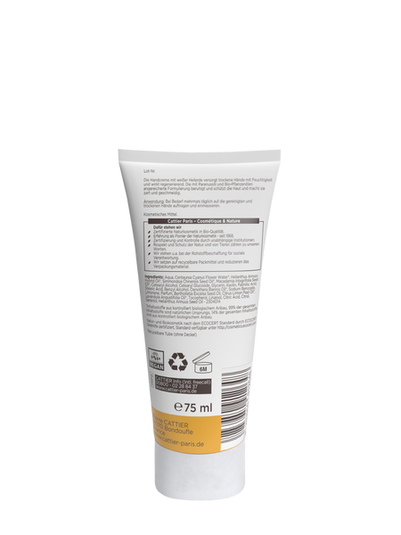 Cattier Handcreme Trockene Hände - Rückansicht
