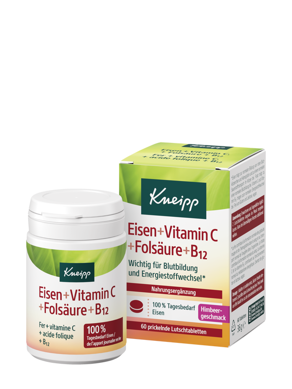 Eisen + Vitamin C + Fols&auml;ure + B12