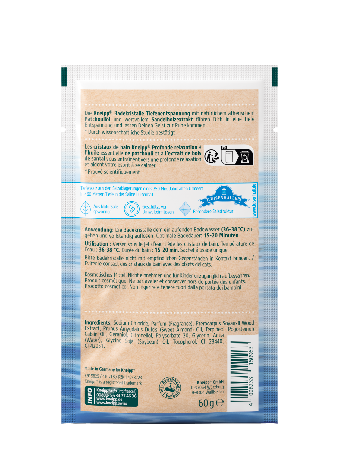 Badekristalle Tiefenentspannung - R&uuml;ckansicht