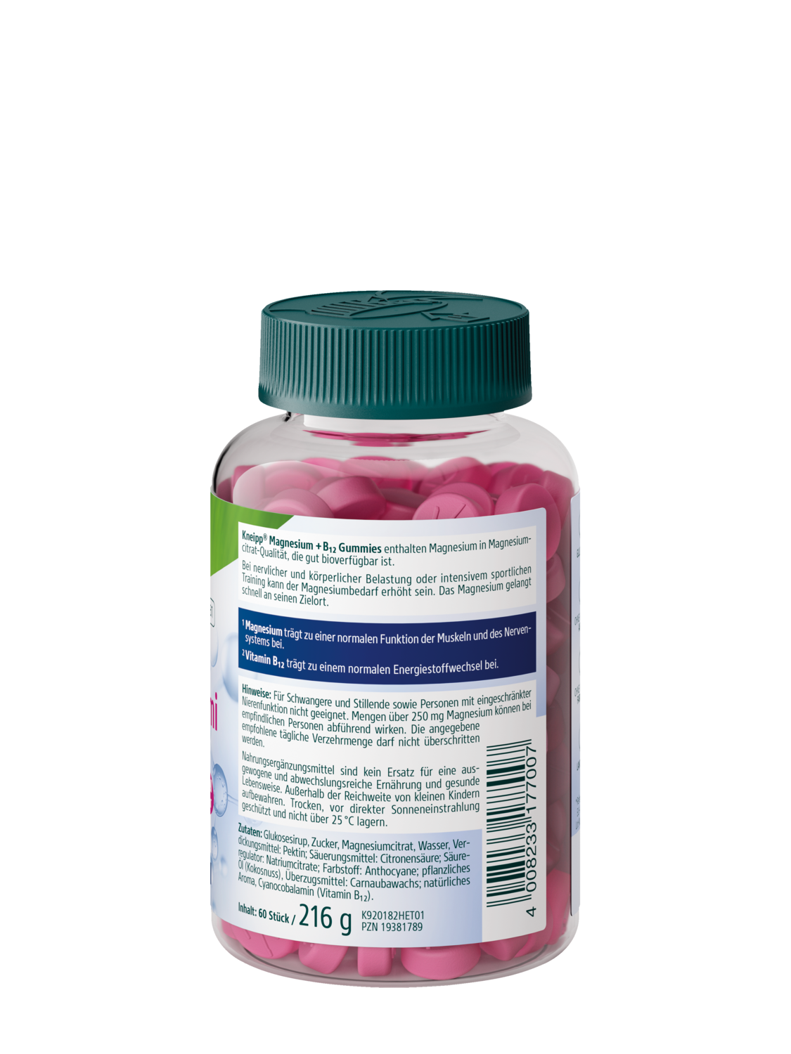 Magnesium + B12 Gummies - Rechte Ansicht