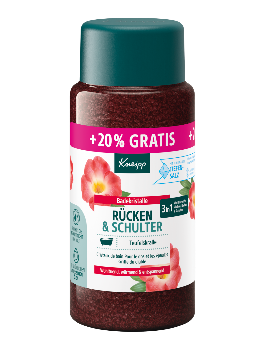 Badekristalle R&uuml;cken & Schulter + 20% gratis - Vorderansicht