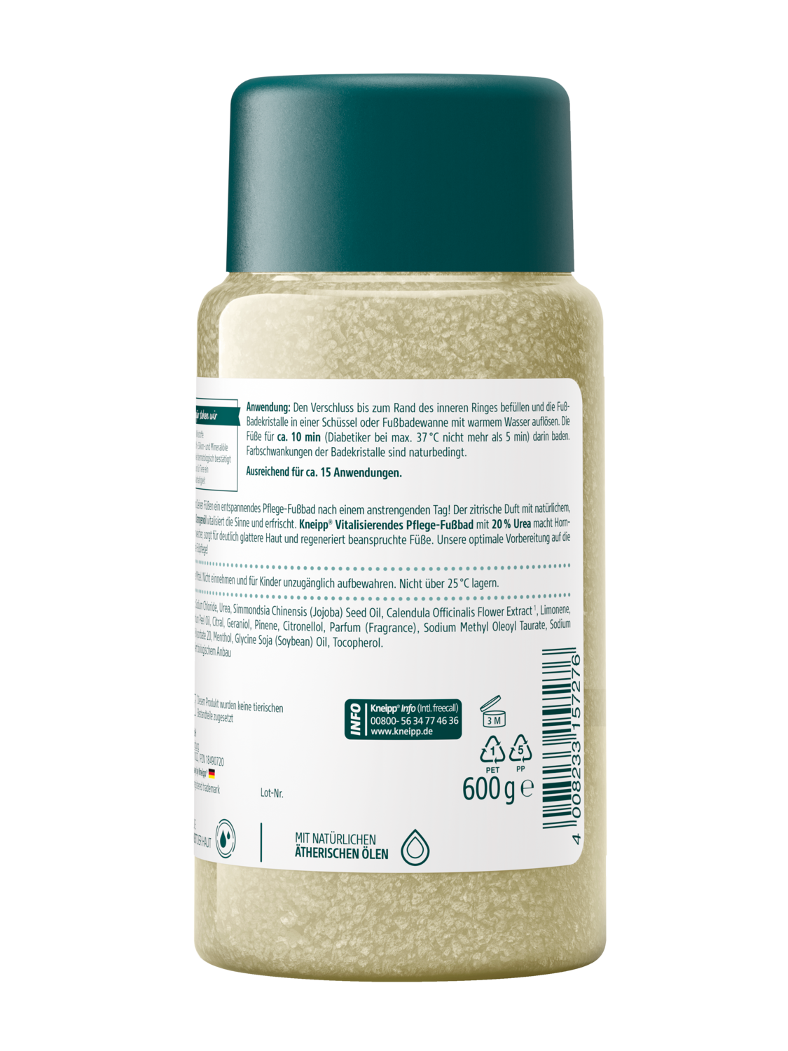 Vitalisierendes Pflege-Fu&szlig;bad - R&uuml;ckansicht