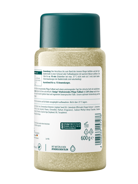 Vitalisierendes Pflege-Fußbad - Rückansicht