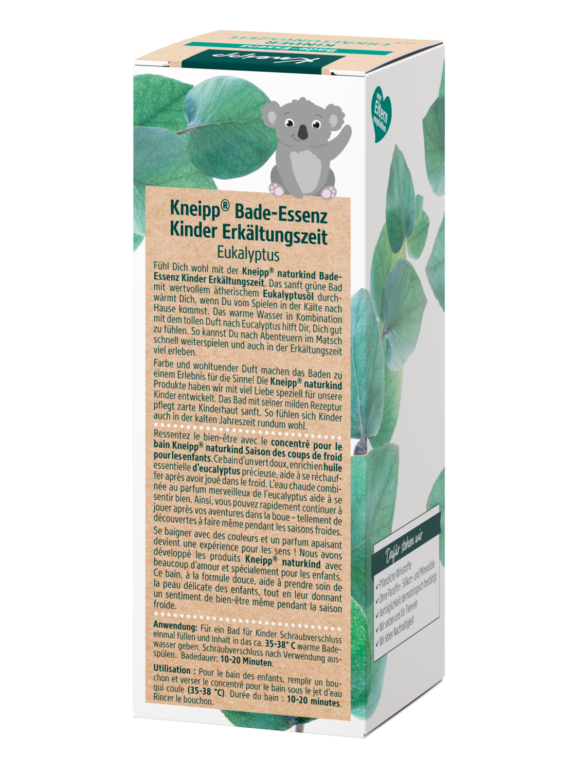 Naturkind Bade-Essenz Kinder Erk&auml;ltungszeit - R&uuml;ckansicht