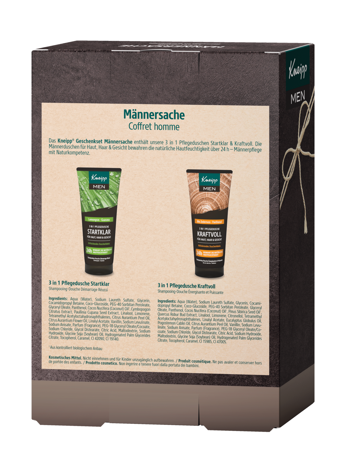 Geschenkset M&auml;nnersache - R&uuml;ckansicht