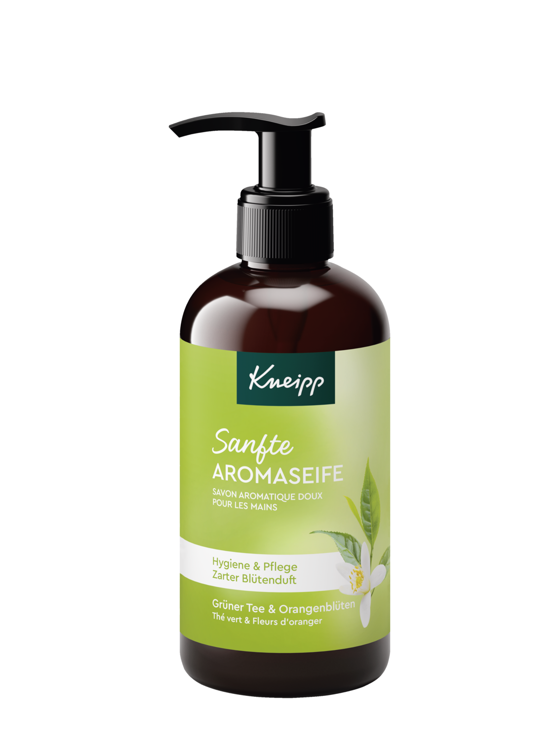 Sanfte Aromaseife Gr&uuml;ner Tee & Orangenbl&uuml;te - Vorderansicht