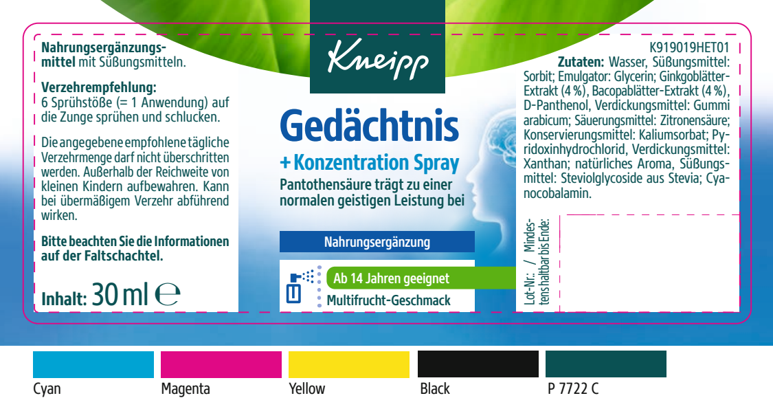 Ged&auml;chtnis + Konzentration Spray - product.imageview.details