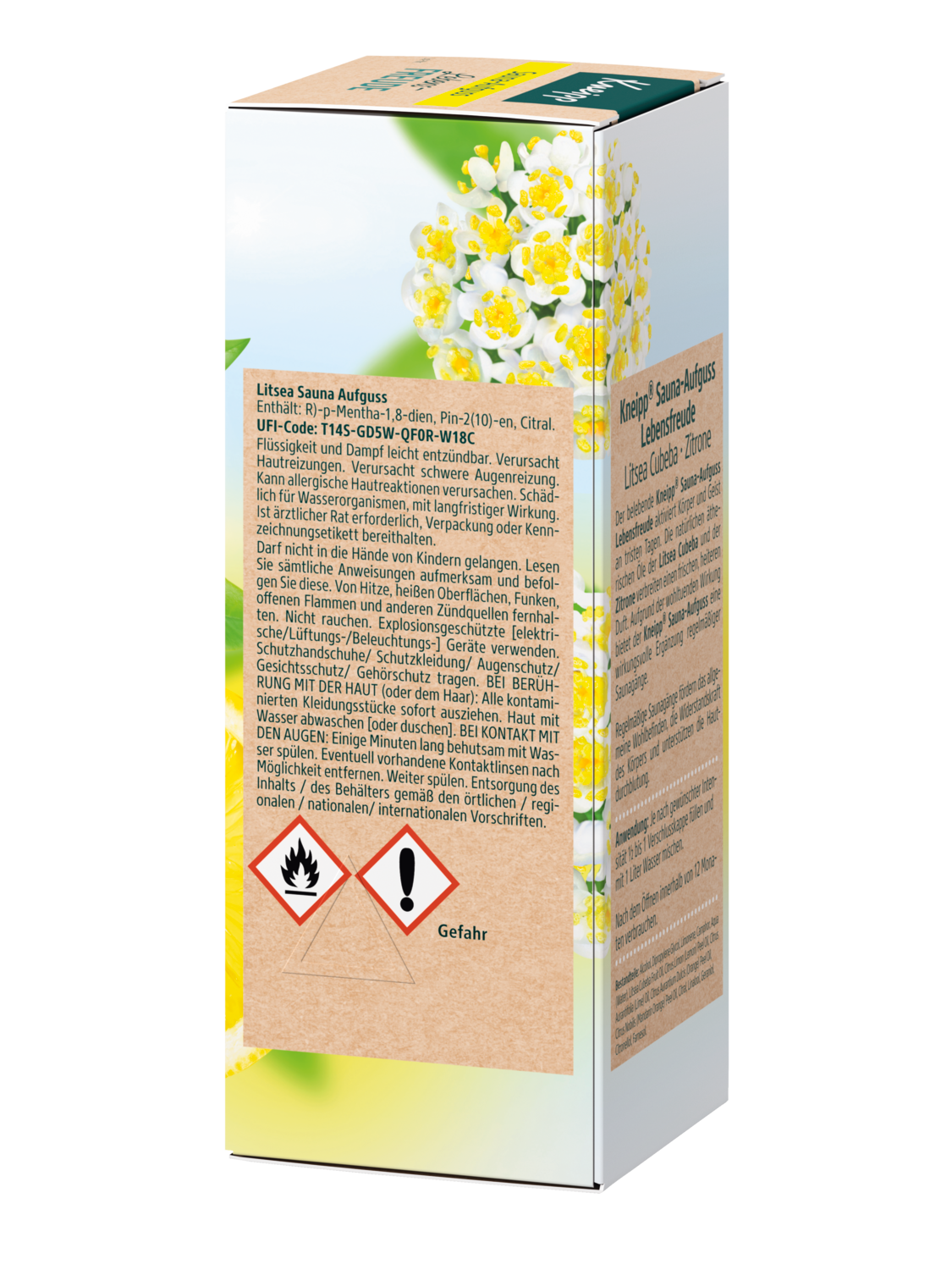 Sauna-Aufguss Lebensfreude - Linke Ansicht