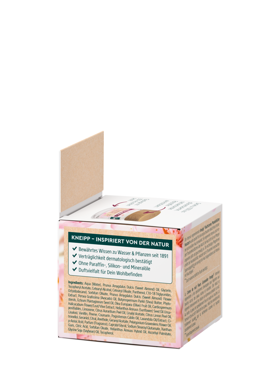 Nachtcreme Mandelbl&uuml;ten Hautzart - Linke Ansicht