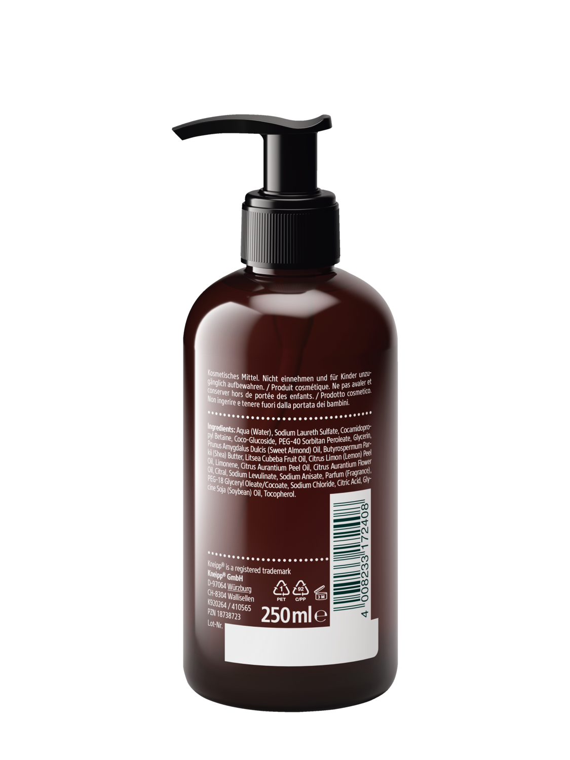 Milde Aroma-Pflegeseife Zitrone - Rechte Ansicht