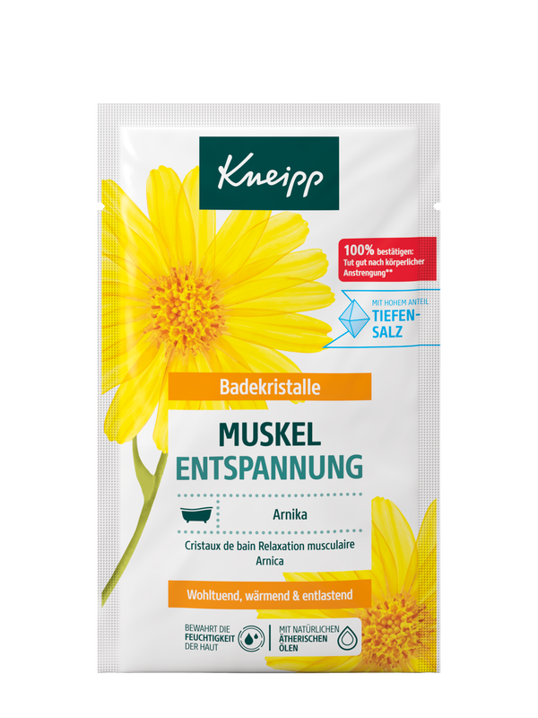 Badekristalle Muskel Entspannung