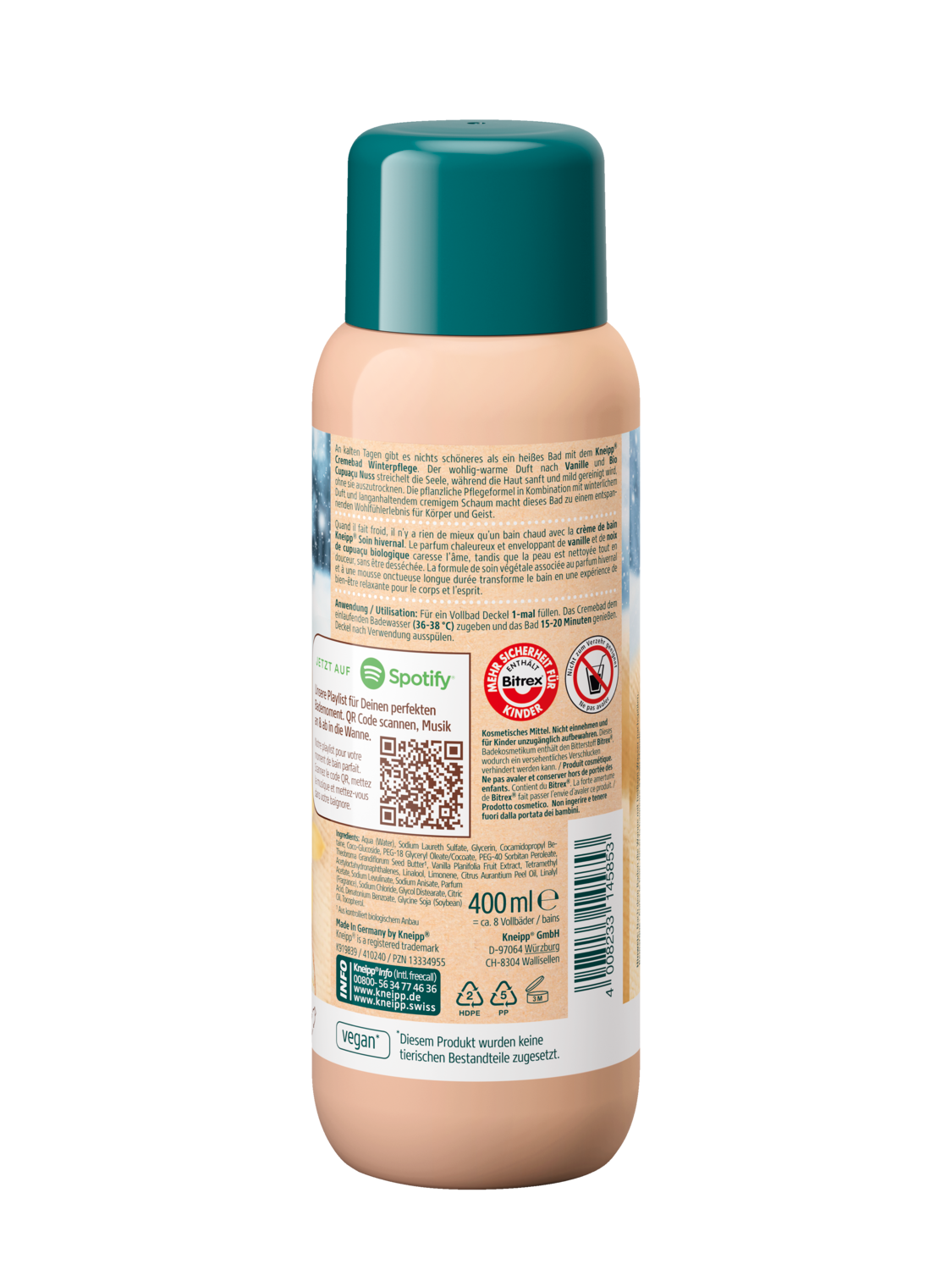 Cremebad Winterpflege - R&uuml;ckansicht