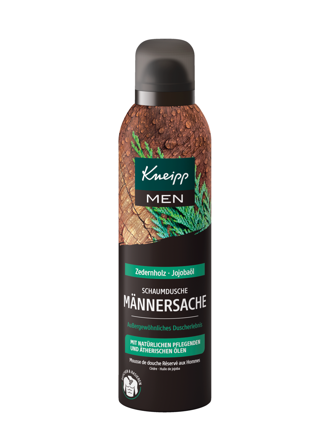 Schaum-Dusche M&auml;nnersache - Vorderansicht