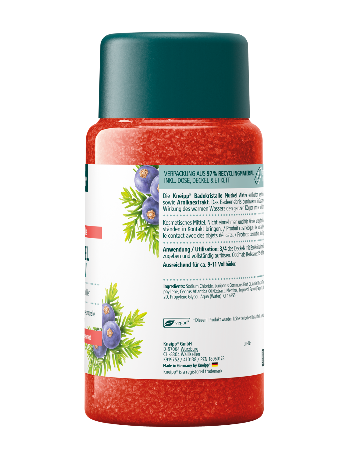 Badekristalle Muskel Aktiv - Rechte Ansicht