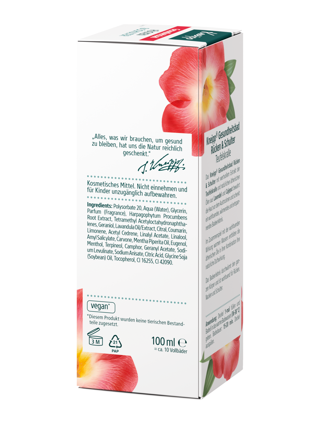 Gesundheitsbad R&uuml;cken & Schulter - Linke Ansicht