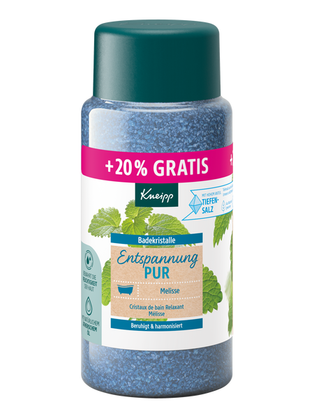 Badekristalle Entspannung Pur + 20% gratis - Vorderansicht