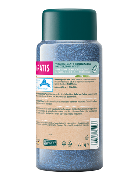 Badekristalle Entspannung Pur + 20% gratis - Rückansicht
