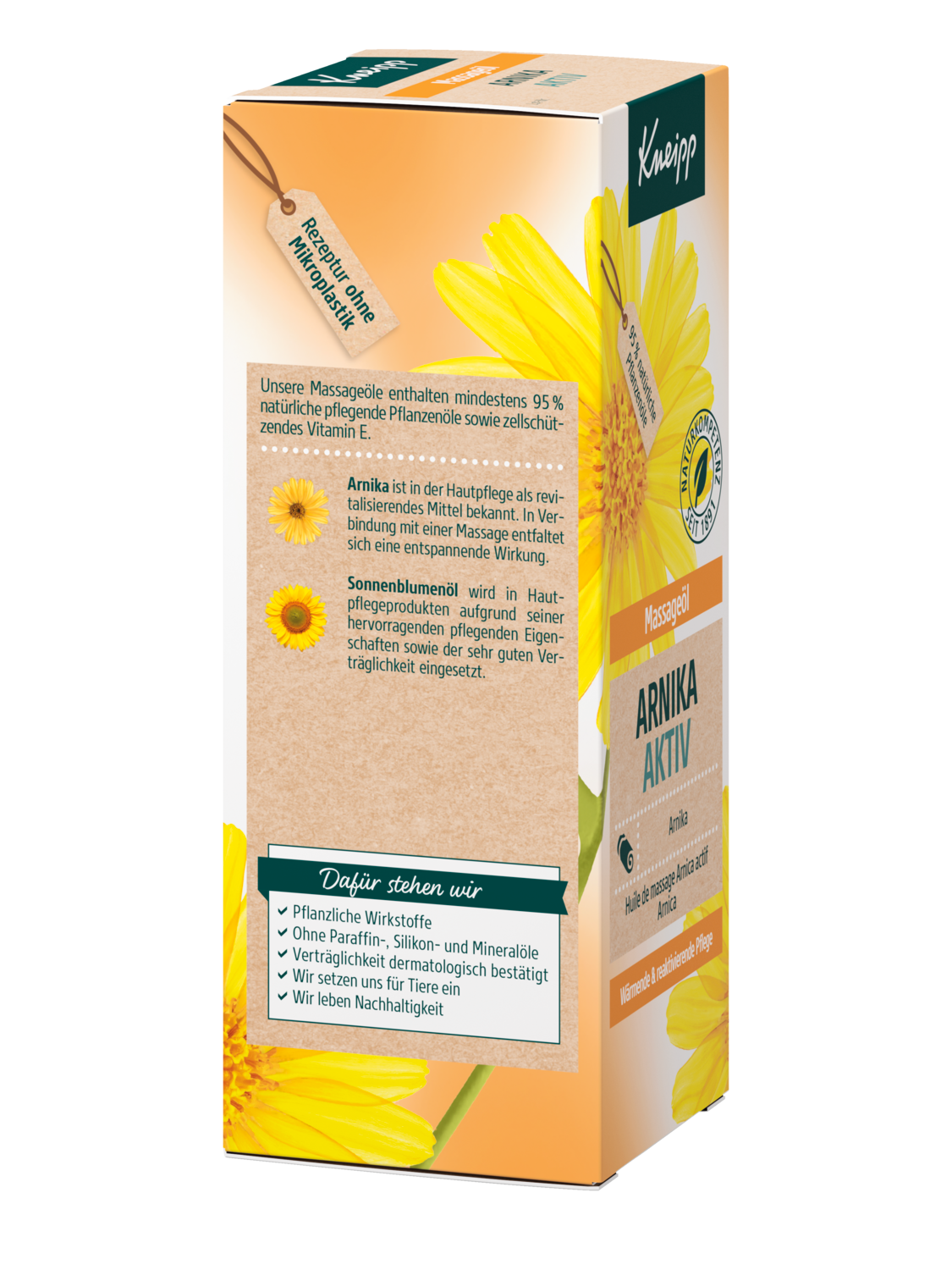 Massage&ouml;l Arnika Aktiv - Rechte Ansicht