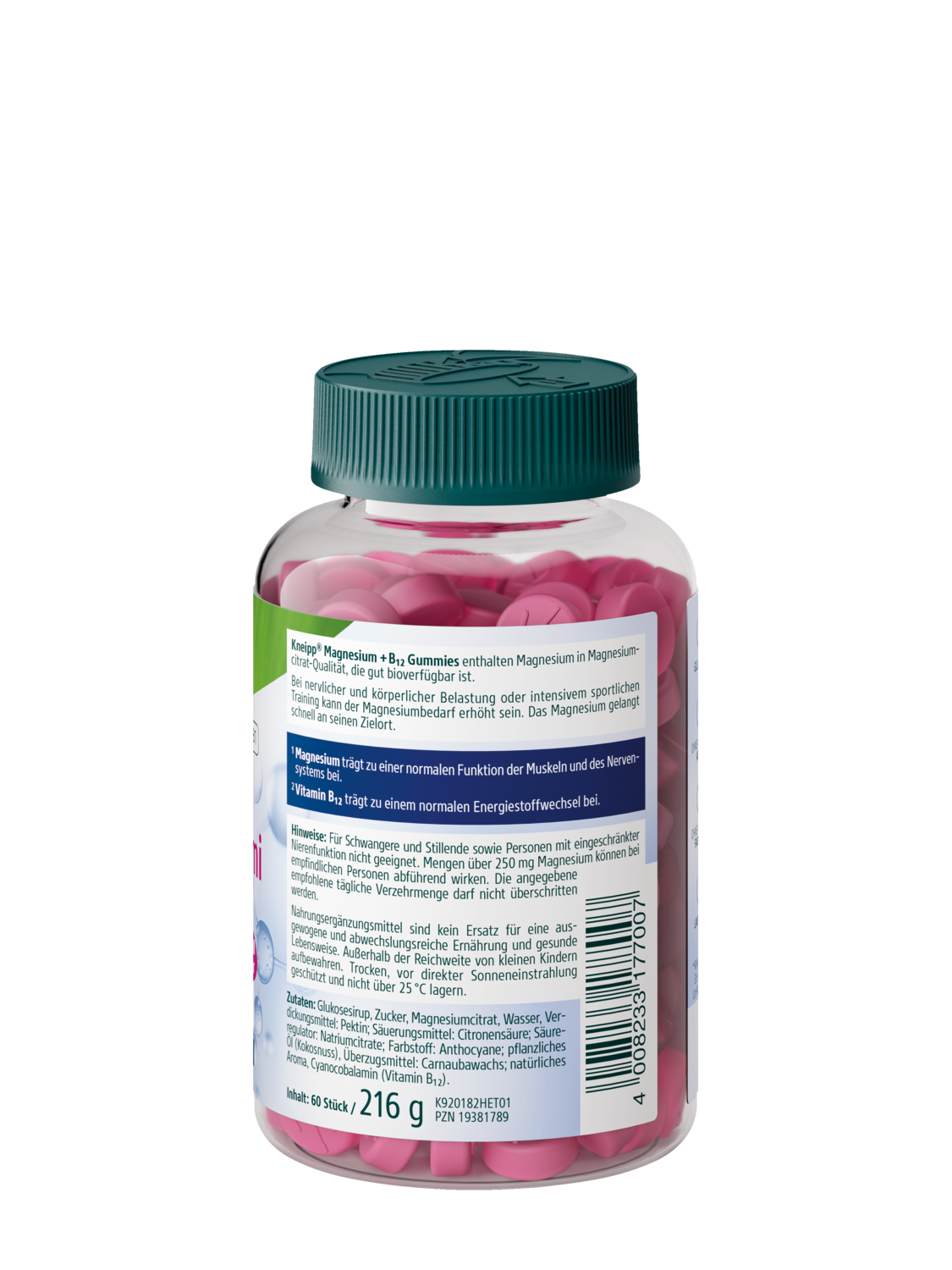 Magnesium + B12 Gummies - Rechte Ansicht