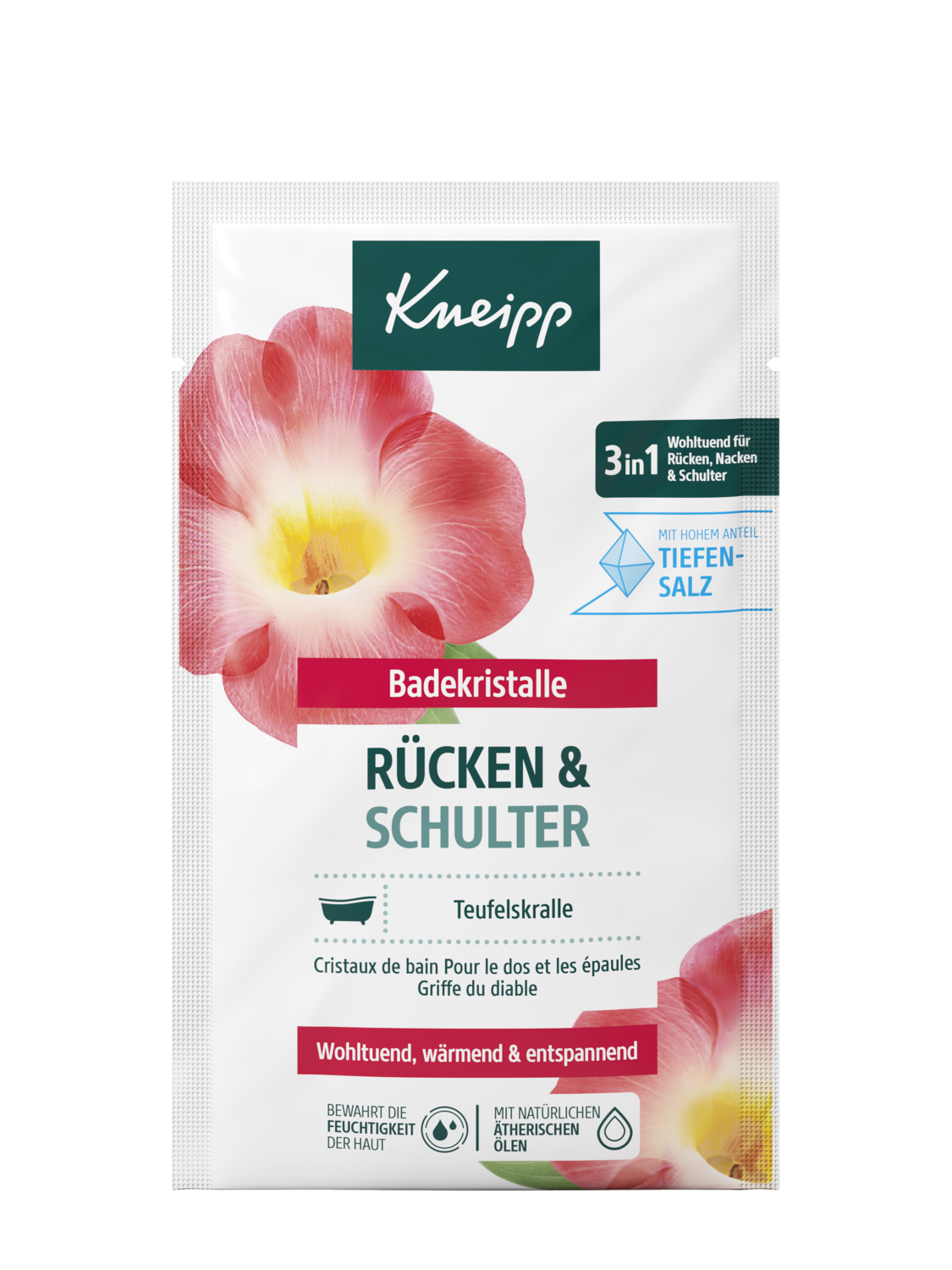 Badekristalle R&uuml;cken und Schulter - Vorderansicht