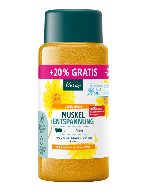 Badekristalle Muskel Entspannung + 20% gratis