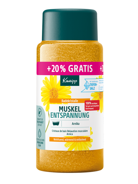 Badekristalle Muskel Entspannung + 20% gratis - Vorderansicht